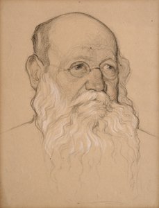 Piotr Kropotkin, 1920-21 (tiza sobre papel) de Nikolay 1873 1932 Andreyev